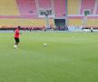 Imagini de la încălzire, înainte de Shkendija - FCSB/ foto: Andrei Furnigă (GSP)