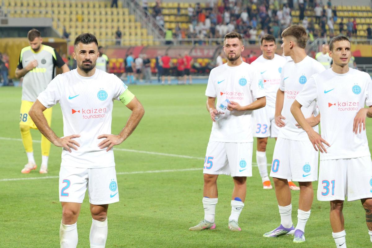 Imagini de la finalul meciului Shkendija - FCSB / FOTO: Andrei Furnigă (GSP.ro)