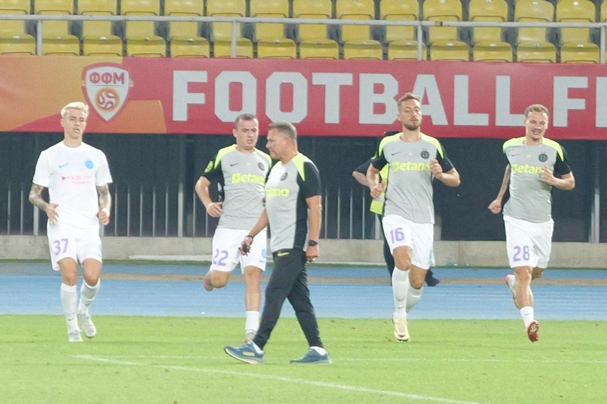 Imagini de la finalul meciului Shkendija - FCSB / FOTO: Andrei Furnigă (GSP.ro)