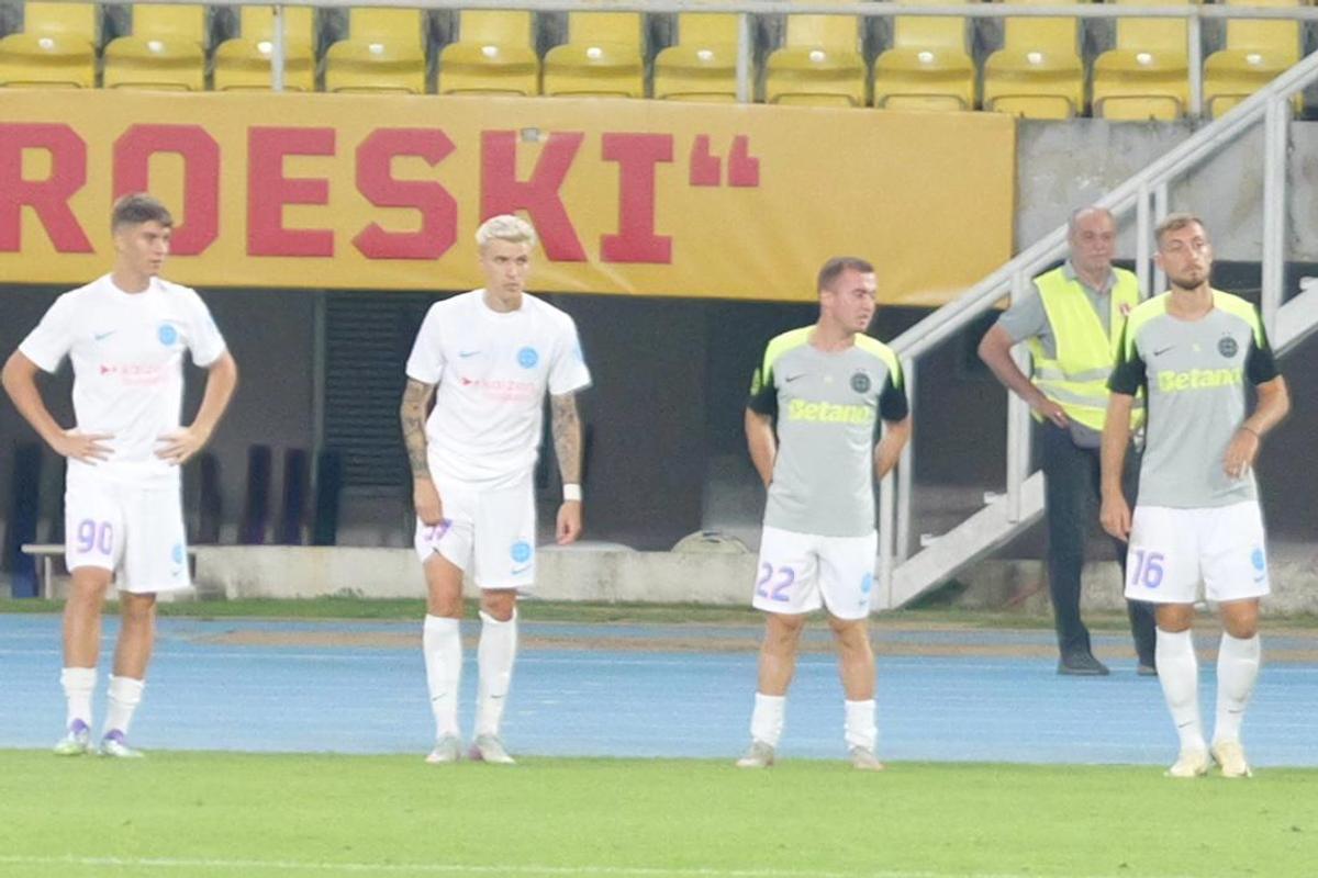 Imagini de la finalul meciului Shkendija - FCSB / FOTO: Andrei Furnigă (GSP.ro)