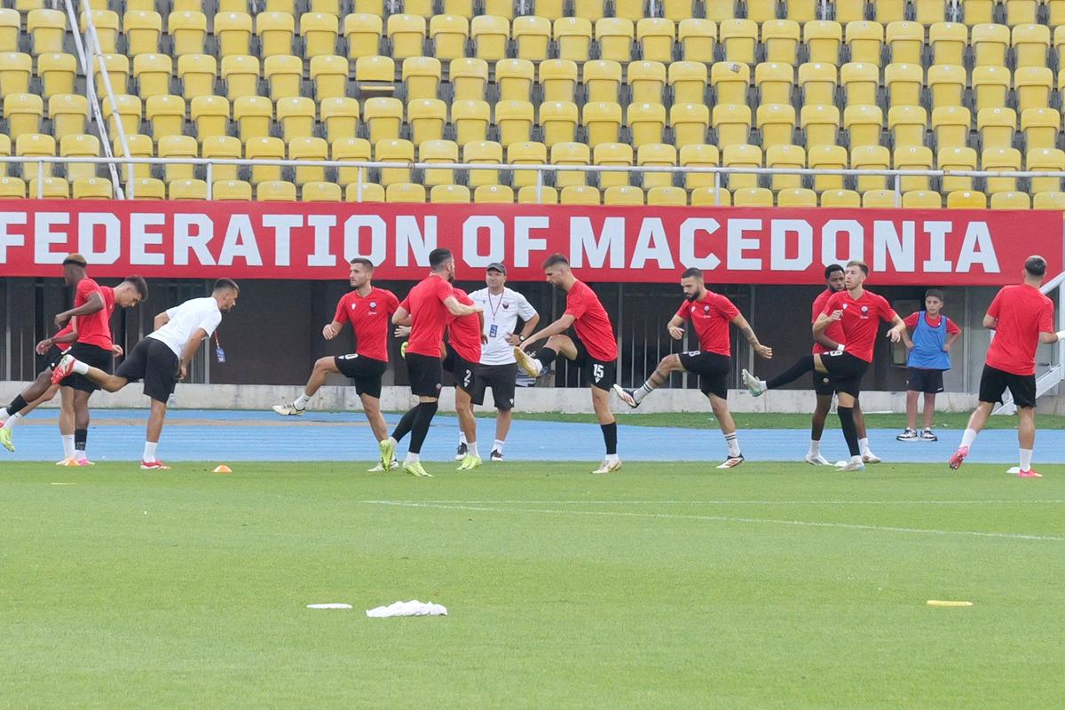 Imagini de la încălzire, înainte de Shkendija - FCSB
