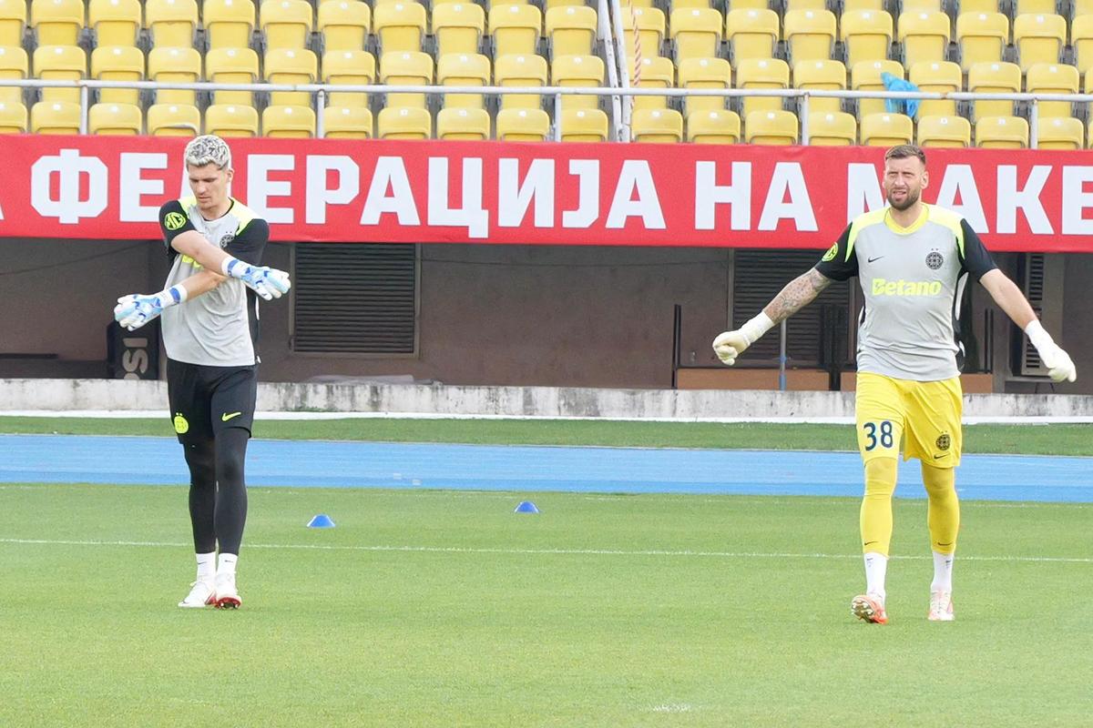 Imagini de la încălzire, înainte de Shkendija - FCSB