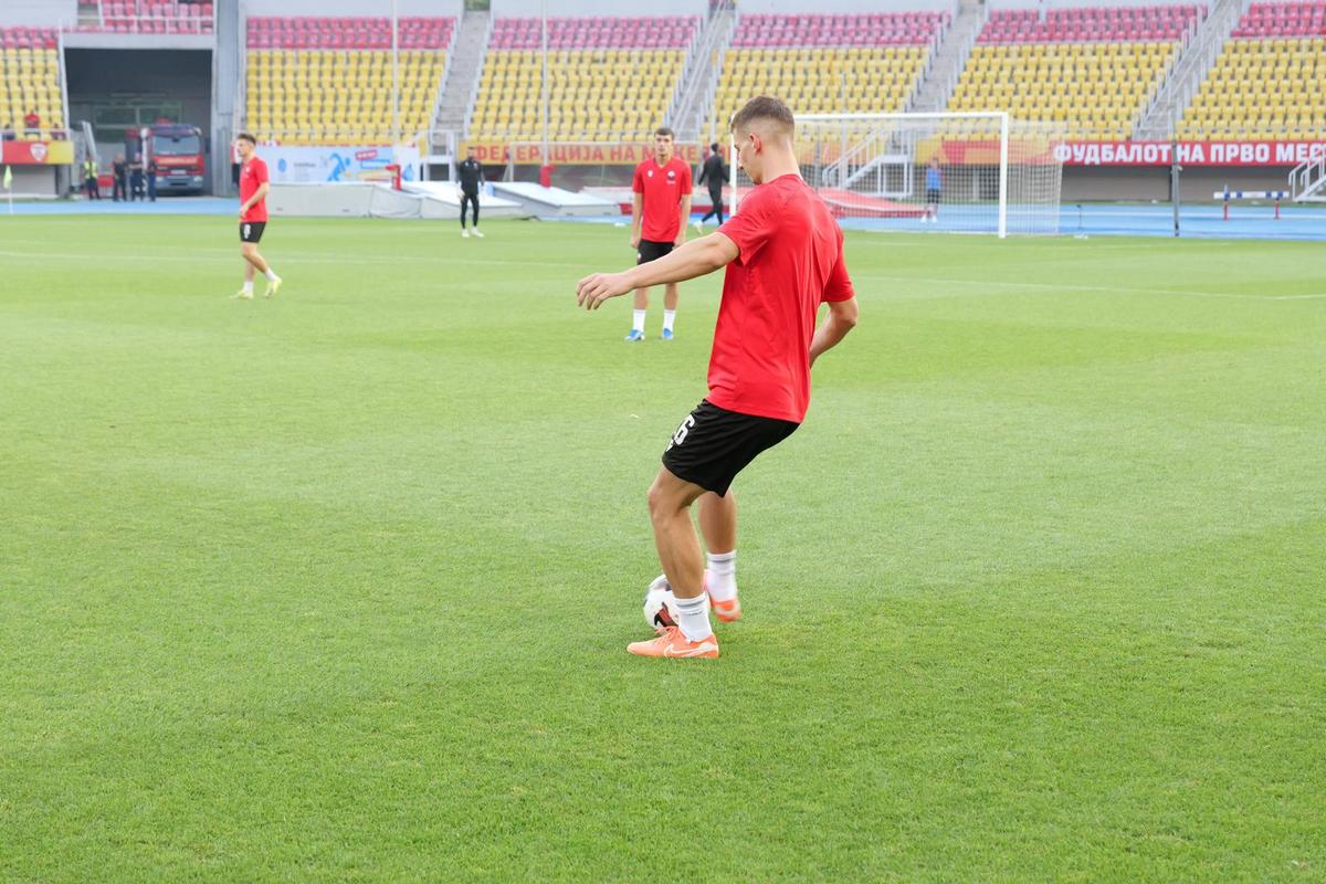 Imagini de la încălzire, înainte de Shkendija - FCSB