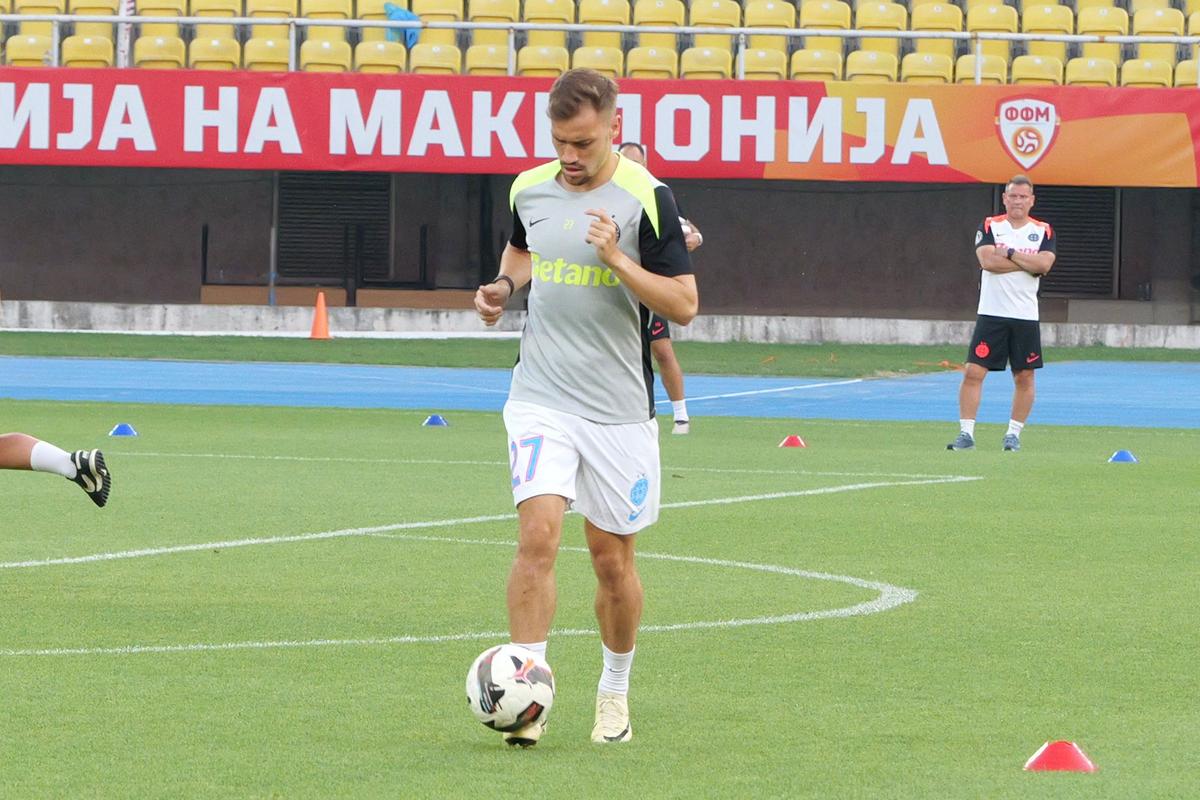 Imagini de la încălzire, înainte de Shkendija - FCSB