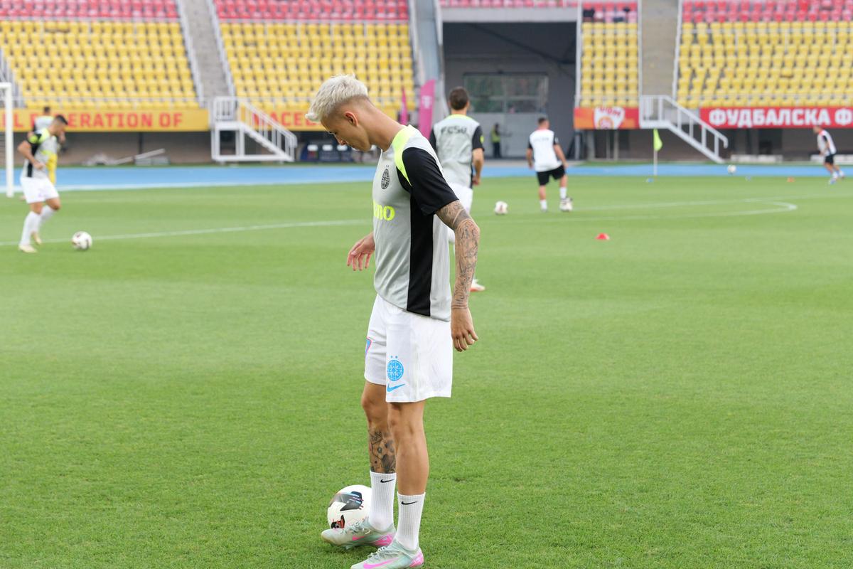 Imagini de la încălzire, înainte de Shkendija - FCSB
