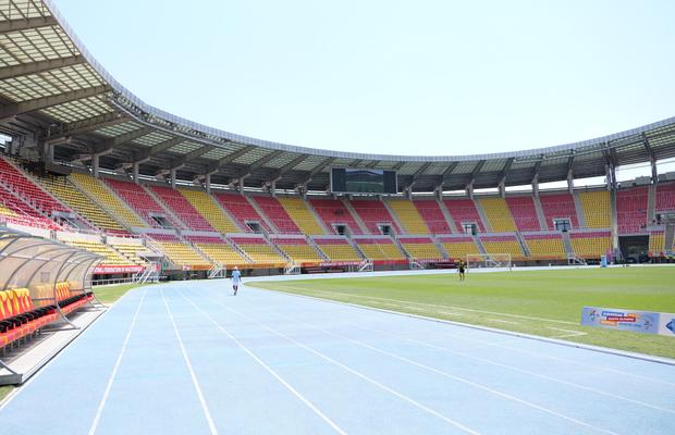 În pauza de la FOTE! Cum se prezintă gazonul de pe stadionul unde FCSB atacă, diseară, calificarea la Skopje