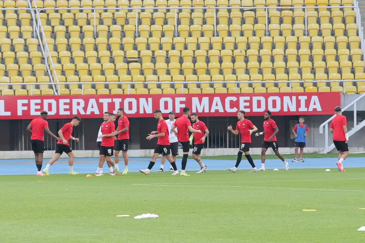 Imagini de la încălzire, înainte de Shkendija - FCSB