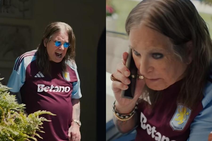 Ozzy Osbourne în tricoul celor de la Aston Villa Ozzy Osbourne, legendarul solist al trupei Black Sabbath, a murit la 76 de ani » Ultimul concert a fost în iulie, pe Villa Park