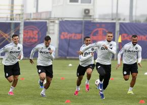 Imagini de la antrenamentul FCSB-ului pentru turul cu Auda: doi fotbaliști s-au antrenat separat