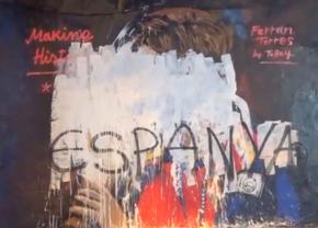 Muralul lui Ferran Torres, vandalizat în Barcelona: „P*** Espanya!”
