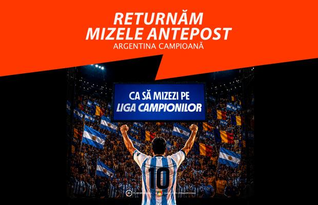 Betano returnează toate mizele antepost plasate pe Argentina Campioană Mondială