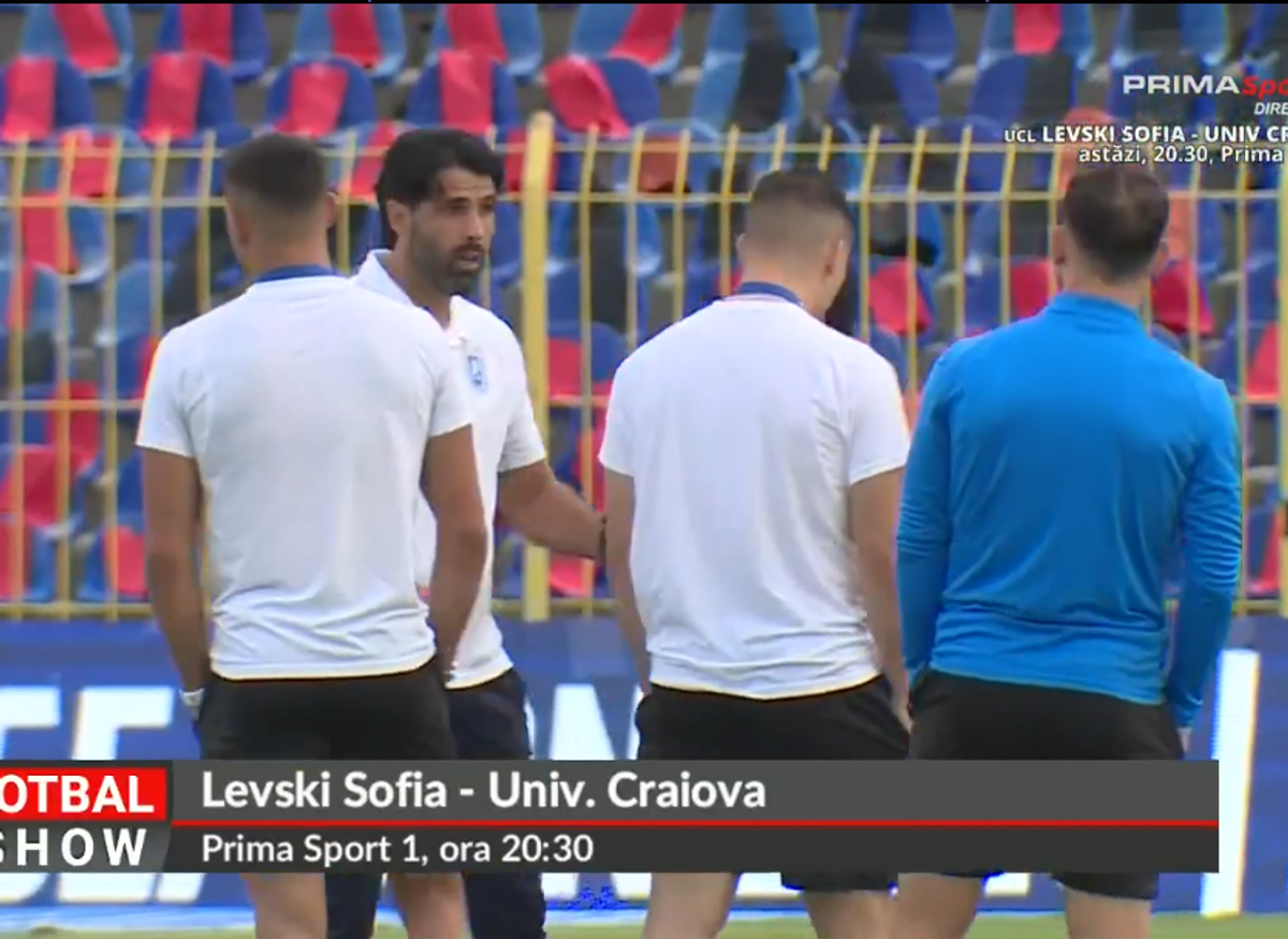 Imagini înainte de Levski - Universitatea Craiova