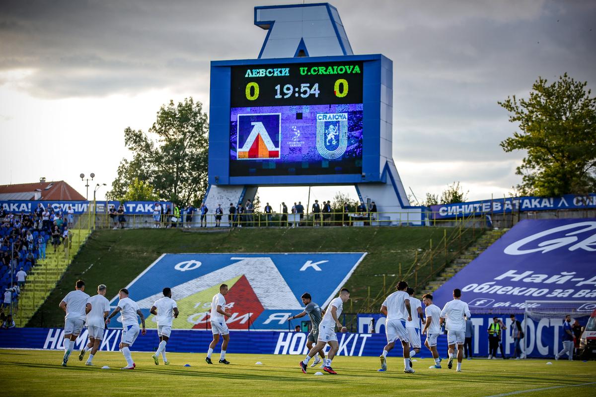 Levski Sofia - Universitatea Craiova, prima manșă din turul 2 preliminar de Liga Campionilor, 22.07.2026