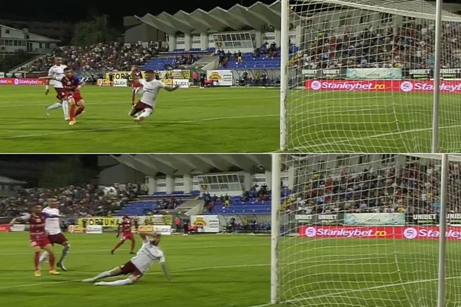 Capturi TV @Digi Sport „Hoții, hoții!” » 3 faze controversate în Botoșani - Rapid: două „roșii” neacordate