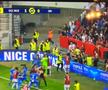 Scene halucinante în Nice - Marseille! Jucătorii oaspeților s-au luat la bătaie cu fanii adverși + Antrenorul, ținut de staff și fotbaliști