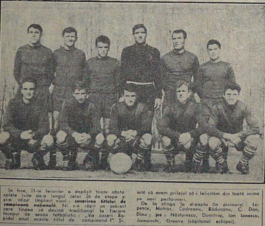 Rapid, campioana României din 1967 Istoria secretă a Rapidului: blaturi pentru câștigarea primelor două titluri. Mărturii incredibile: „Hai, mă, copii să facem egal!” + regia tovarășilor Pădureanu și Lucescu