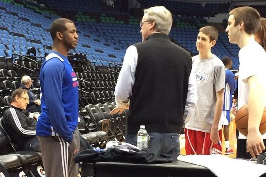 Chris Paul, alături de Patrick McCaffery, în 2014/Foto: X Supraviețuitor al cancerului, prieten cu Chris Paul și „cumnat” al celebrei Caitlin Clark, Patrick McCaffery a semnat cu CS Vâlcea 1924