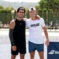 Carlos Alcaraz și Holger Rune în timpul pregătirii comune de la Murcia Foto: Guliver/GettyImages