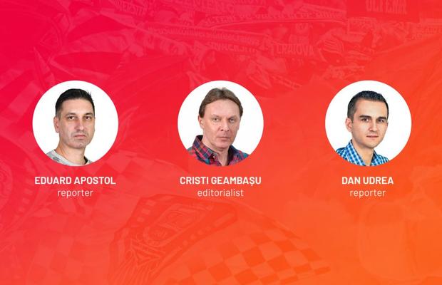 Vocile Gazetei » Derby-ul FCSB - CFR Cluj, comentat LIVE pe GSP de Eduard Apostol, Cristian Geambașu și Dan Udrea: „Noapte bună, Liga 1!”