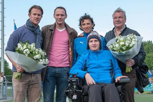 Alje Schut, în stânga imaginii, alături de George Ogăraru și Mihai Neșu / FOTO: Imago