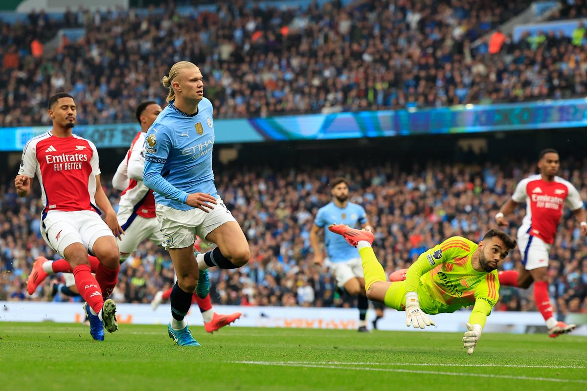 Erling Haaland, gol în City - Arsenal