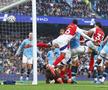 Gabriel Magalhaes, fundașul central a lui Arsenal, a marcat cu capul în derby-ul cu Manchester City, la căpătul unei scheme care a surprins apărarea adversă/ FOTO Imago Images