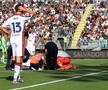 Ruslan Malinovskyi, mijlocașul ucrainean al lui Genoa, a suferit o accidentare gravă la piciorul drept în repriza secundă a meciului de la Venezia / Foto: Imago