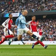Erling Haaland, gol în City - Arsenal/ foto Imago Images