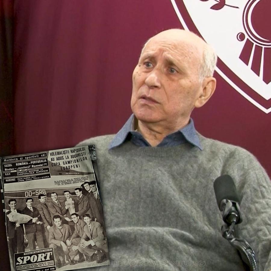 Aurel Drăgan, legendarul voleibalist român/Foto: Facebook (Rapid București) Déjà vu! România, eliminată de Franța în „sferturile” Europeanului, dar cu biletul la Campionatul Mondial în buzunar