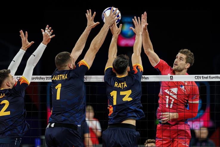 România - Franța, în sferturi la EuroVolley 2026/Foto: CEV