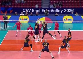 România - Franța, meci uriaș în „sferturile” Europeanului! Campioana olimpică și-a adjudecat rapid primul set