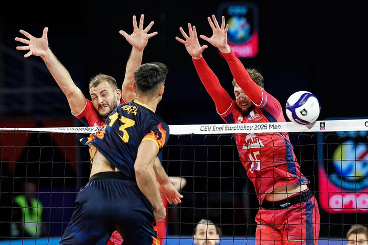 România - Franța, în sferturi la EuroVolley 2026/Foto: CEV