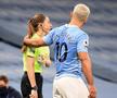 Sergio Aguero și Sian Massey-Ellis în Manchester City - Arsenal // foto: Guliver/gettyimages