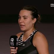 Gabriela Ruse, în lacrimi după finala pierdută la Transylvania Open / FOTO: capturi TV @Pro Arena