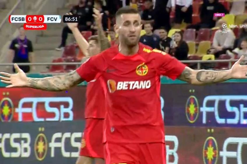 Ovidiu Popescu a cerut penalty în FCSB - FC Voluntari