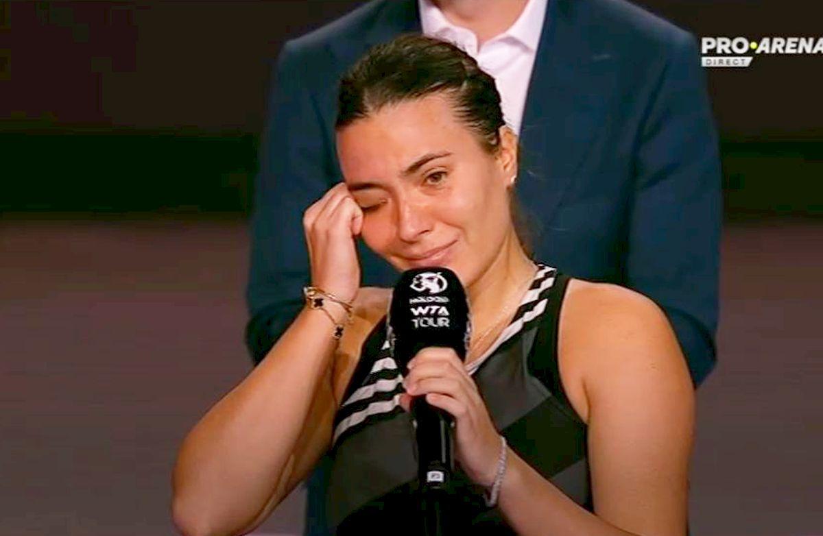 Gabriela Ruse, în lacrimi după finala pierdută la Transylvania Open