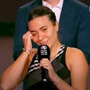 Gabriela Ruse, în lacrimi după finala pierdută la Transylvania Open / FOTO: capturi TV @Pro Arena