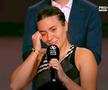 Gabriela Ruse, în lacrimi după finala pierdută la Transylvania Open / FOTO: capturi TV @Pro Arena