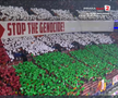 Scenografie pro-Palestina la meciul din Liga Campionilor: „Opriți genocidul!”