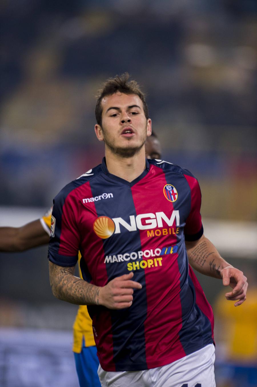 Denis Alibec, jucând pentru Bologna // foto: Imago Italienii și-au amintit de jucătorul de la FCSB care a jucat la Bologna: „Legătura există, discretă și curioasă”