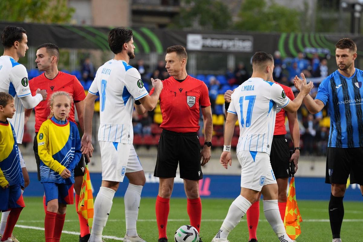 Inter Escaldes - Universitatea Craiova, în Conference League