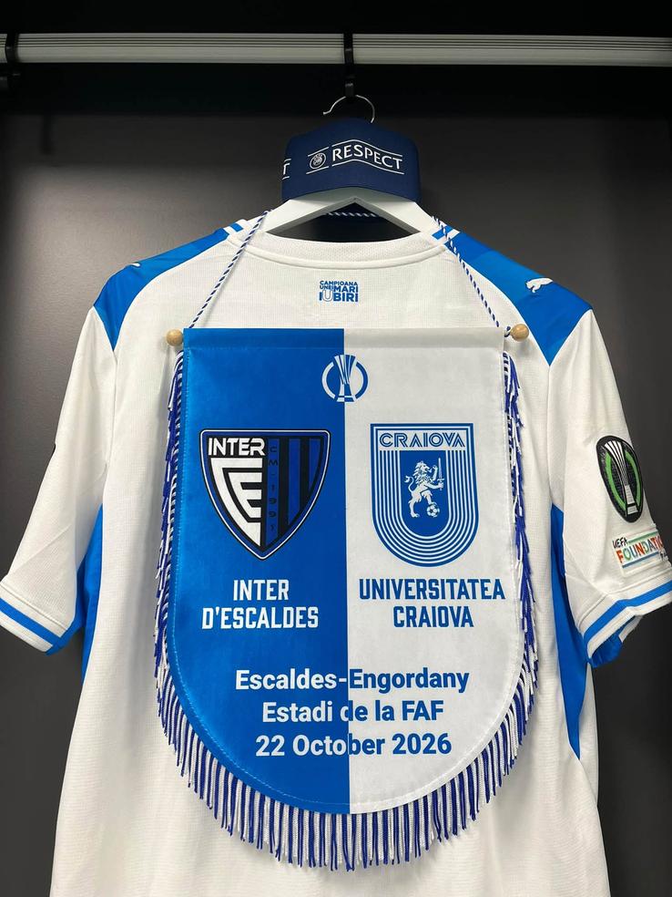 Imagini înainte de Inter Escaldes - Universitatea Craiova