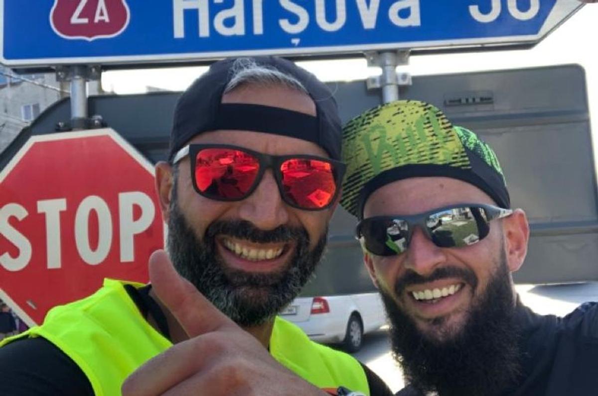 FOTO Aventură în alergare » Ștefan Tudor și Mihai Nenciu au plecat de pe plaja din Mamaia și au ajuns în vârf de munte după un ultramaraton inedit, care a durat 7 zile