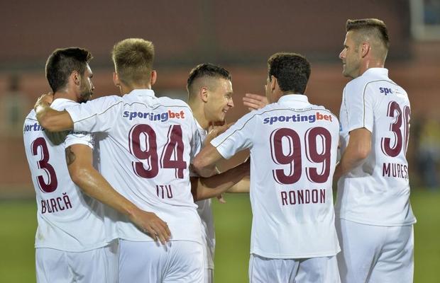 VIDEO CFR Cluj - Chindia Târgoviște 4-0 » Campioana României are un moral excelent pentru meciul cu Lazio » Jucătorii oaspeților, gafe nepermise