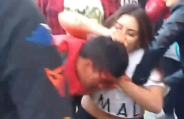 ATENȚIE, IMAGINI DURE. Un hoț a încercat să-i fure telefonul unei luptătoare MMA de 1.50m! Nu a ieșit deloc cum a plănuit