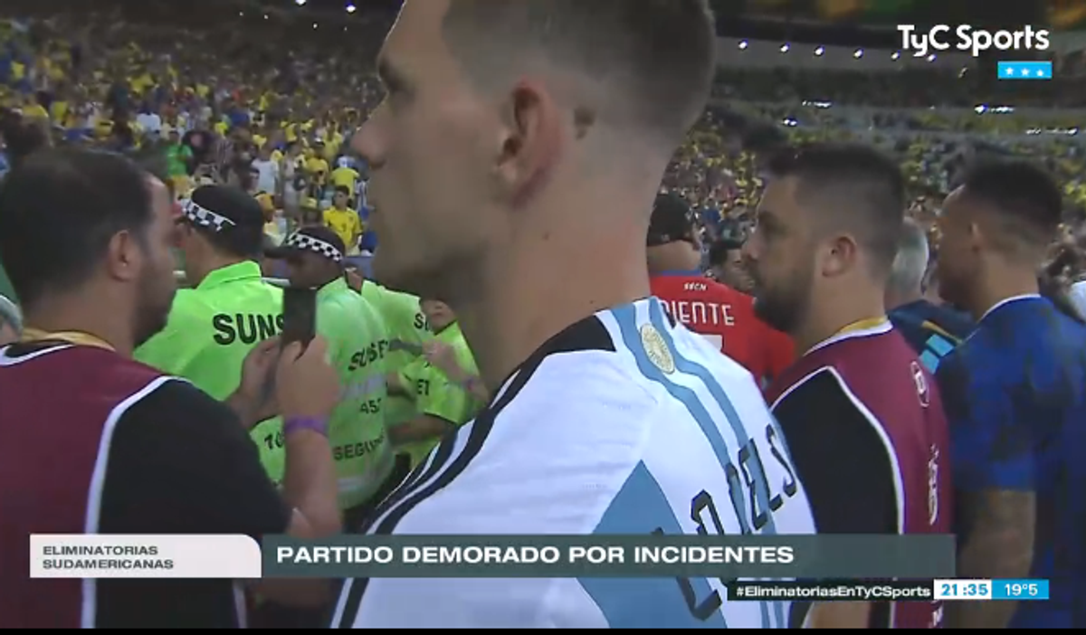 Scene violente la Brazilia - Argentina!