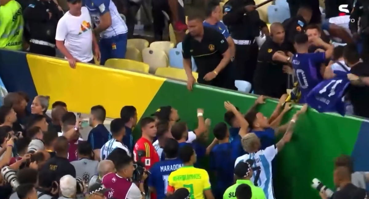 Scene violente la Brazilia - Argentina!