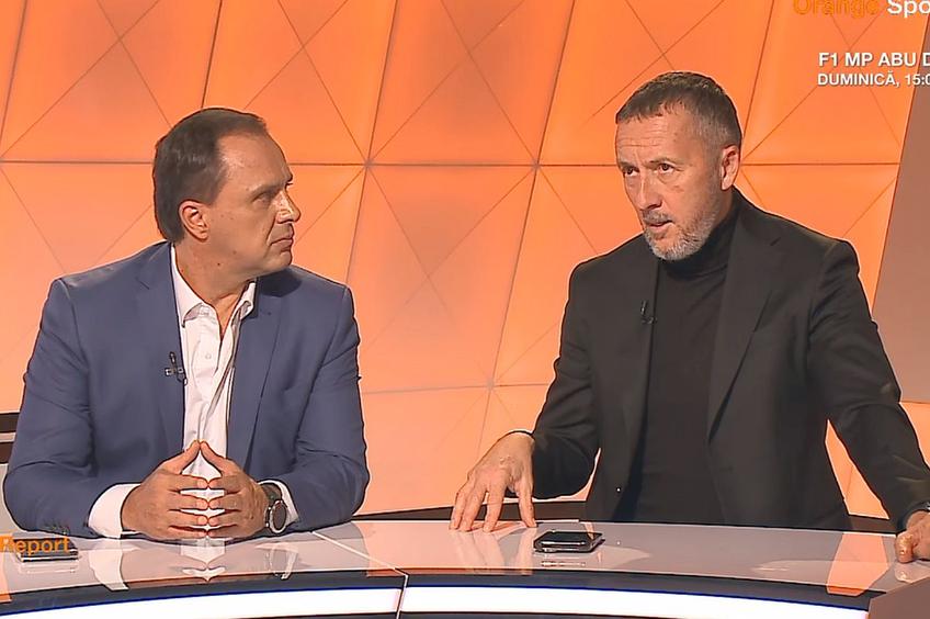 Mihai Stoica și Basarab Panduru la Orange Sport // foto: captură Sport Report