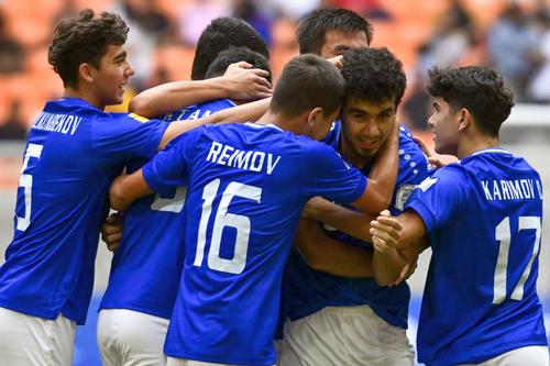 Uzbekistan U17 a produs o surpriză uriașă la Campionatul Mondial, a eliminat-o pe Anglia în optimi, scor 2-1./ foto: Imago Images