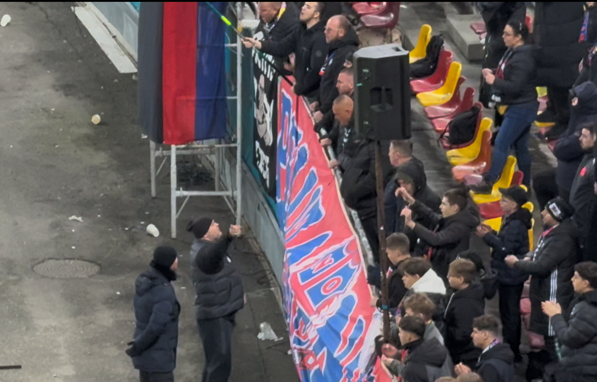 Imagini de la finalul meciului FCSB - Petrolul